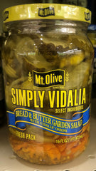 Mount Olive Simply Vidalia Bread & Butter Garden Salad 16 oz sweet pickle