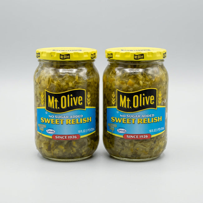 2 Jars of Mount Olive Pickle Sweet Relish, 16 oz