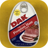 12 Dak Premium Canned Ham 16oz (1LB.) Cooked ONE DOZEN