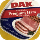 12 Dak Premium Canned Ham 16oz (1LB.) Cooked ONE DOZEN