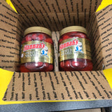 Two Quart Jars of Hannah Pickled Pork Sausage Red Hots Wieners
