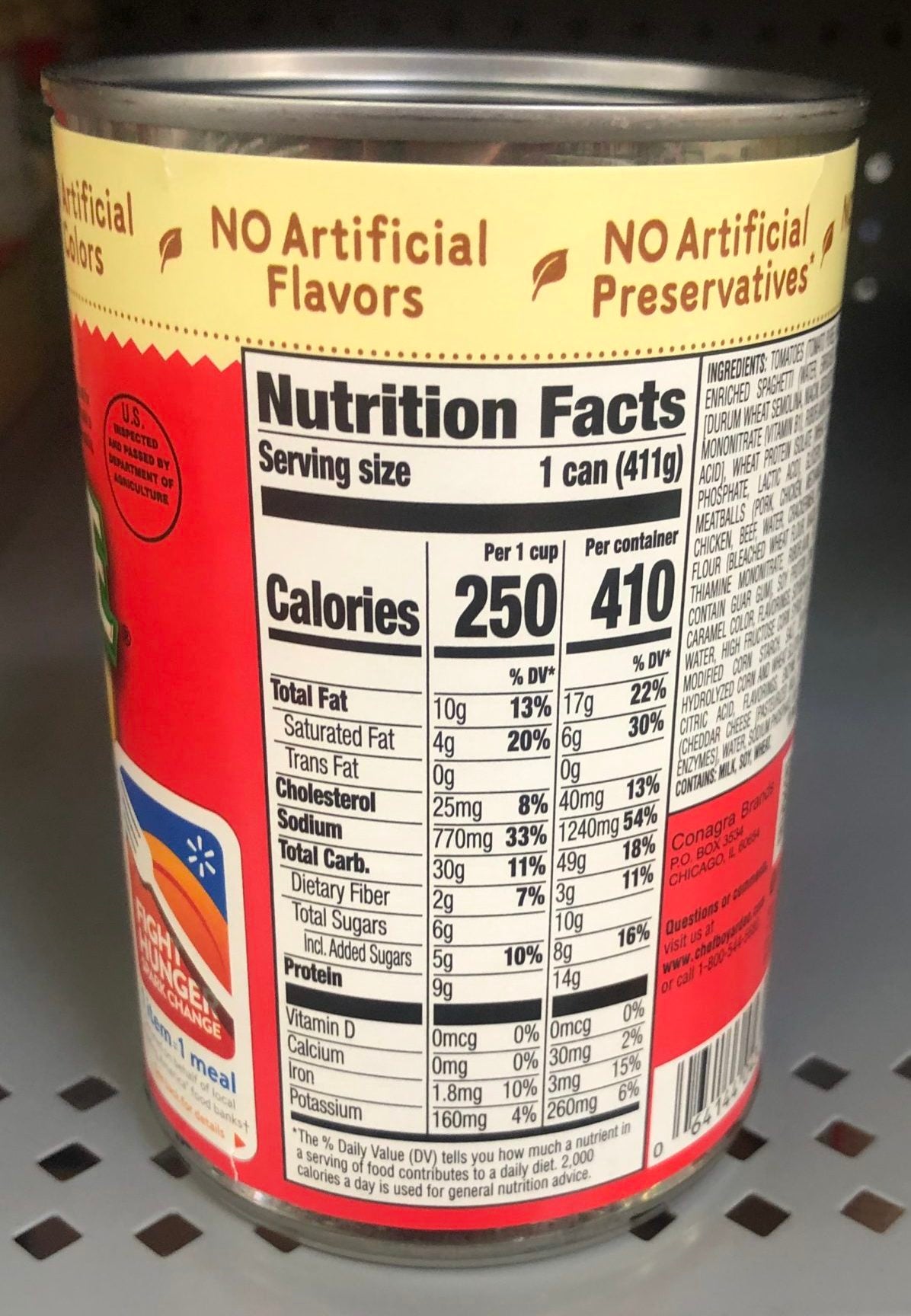 Chef Boyardee Spaghetti and Meatballs 15 oz Can