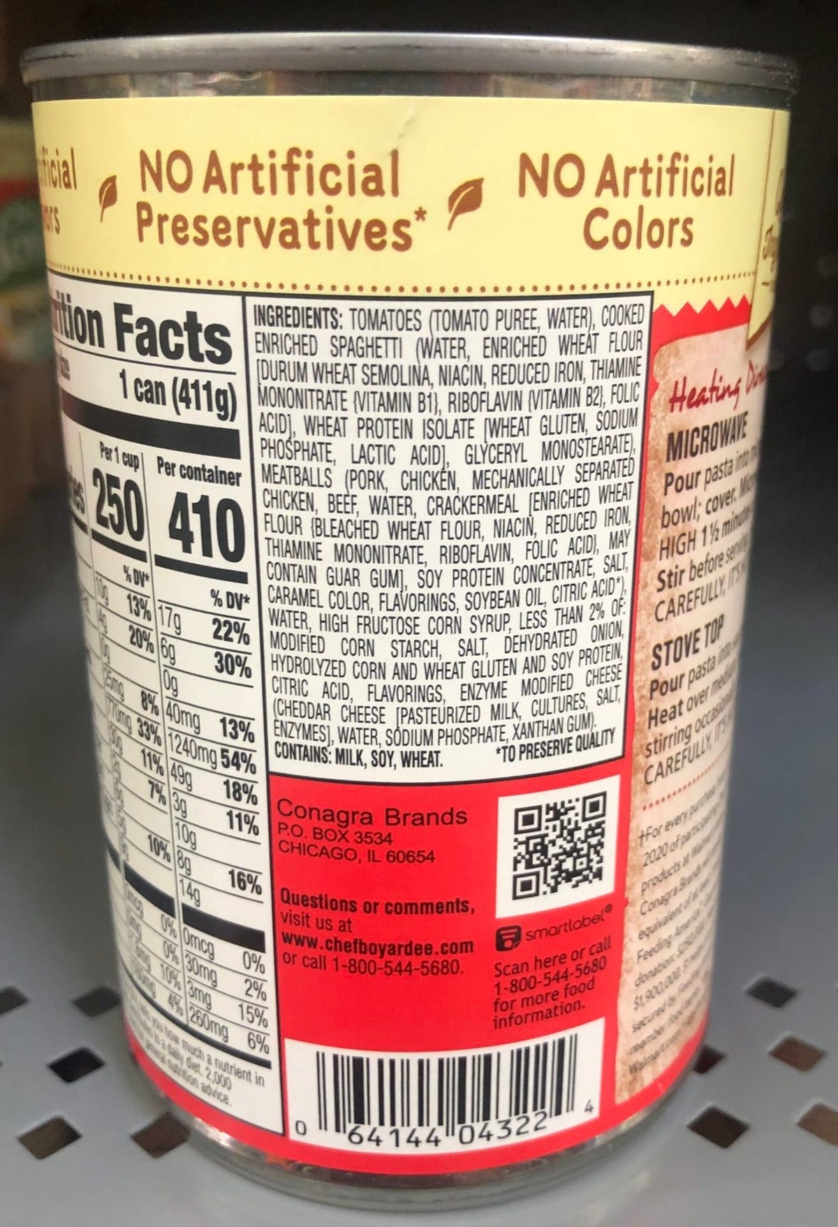 Chef Boyardee Spaghetti and Meatballs 15 oz Can