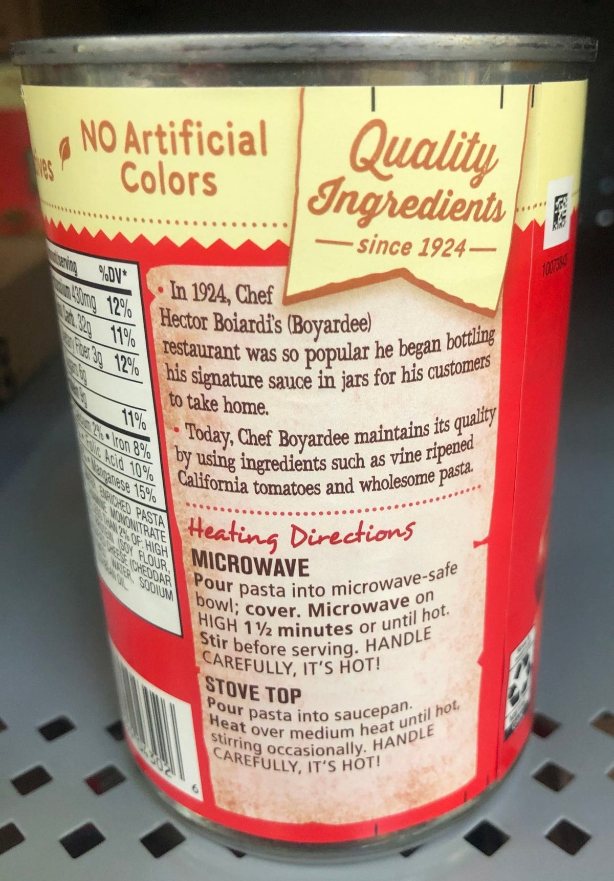 16 Chef Boyardee Beefaroni 15 oz Cans