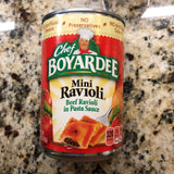 16 Chef Boyardee Mini Ravioli 15 oz Cans Pasta Tomato Sauce FREE SHIP