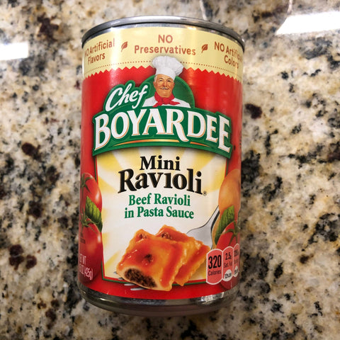 16 Chef Boyardee Mini Ravioli 15 oz Cans Pasta Tomato Sauce