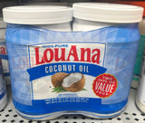 LouAna 100% Pure Coconut Oil 30 oz (2 Pack) Non-Hydrogenated Cooking