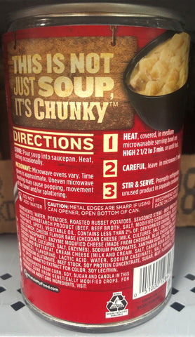 12 Cans of Campbell's Chunky Baked Potato with Steak and Cheese Soup, 18.8 oz