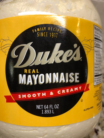 2 Jars Duke's Mayonnaise 1 Gallon of Duke Dukes creamy Mayo