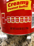 12 lbs of Peter Pan Creamy Peanut Butter 2 - 6lb Jars Cans Sandwich Jelly FREE SHIP