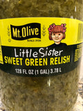 1 Gallon Mt. Olive Little Sister Sweet Green Pickle Relish