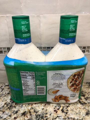 Hidden Valley The Original Ranch Dressing 40 oz 2 pk. Bottles Salad Dip