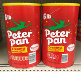 12 lbs of Peter Pan Creamy Peanut Butter 2 - 6lb Jars Cans Sandwich Jelly