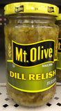 Mount Olive Pickle Dill Relish 8 oz Mt hot dog salad sandwich