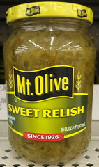 Mount Olive Sweet Pickle Relish 16 oz Salad Tuna Mt Salad