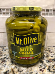 Mount Olive Mild Pickled Okra 46 oz Dill Mt Sandwich Pickles