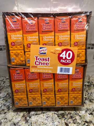 40 packs Toastchee Lance Sandwich Crackers Cheese Nipchee NABS FREE SHIP