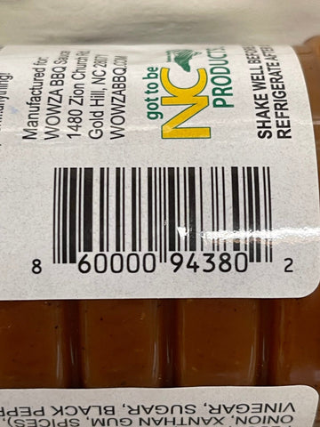 3 Bottles of Wowza Original Barbecue Sauce, 16 oz