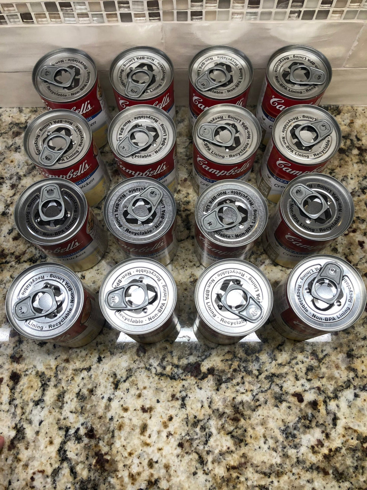 16 Cans of Campbell's Condensed Cream of Chicken Soup, 10.75 oz