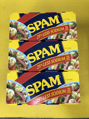 12 CANS Spam 25% Less Sodium 12 oz. cans Treet Lunch Meat