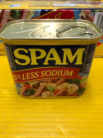 6 CANS Spam 25% Less Sodium 12 oz. cans Treet Lunch Meat