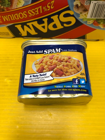 6 CANS Spam 25% Less Sodium 12 oz. cans Treet Lunch Meat