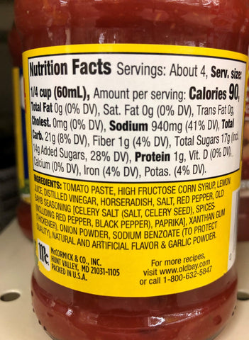 Old Bay Cocktail Sauce, 8 oz