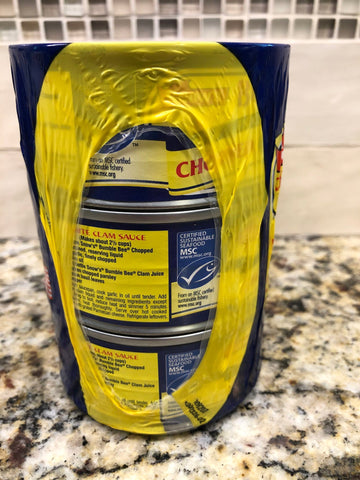 24 CANS BUMBLE BEE Snow's Ocean Chopped Clams Can