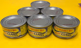 6 CANS BUMBLE BEE Snow's Ocean Chopped Clams Can Chowder Dip