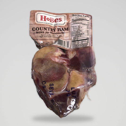 Hobes Country Ham Bone for Seasoning 12 oz Pork Cured Fat Bean Taters Stew