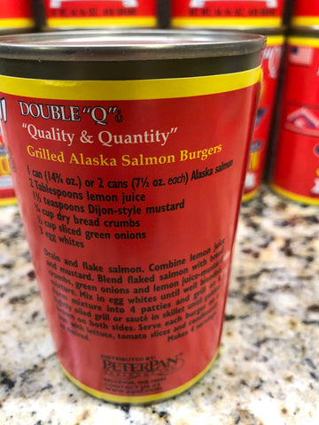 12 CANS Double "Q" Wild Caught Alaskan Pink Salmon 14.75 oz Can Fish FREE SHIP