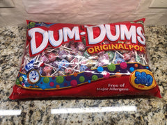 Spangler Dum Dums Original Pops 360 pk 61 Ounce Bag Sucker Lollipop Wrapped