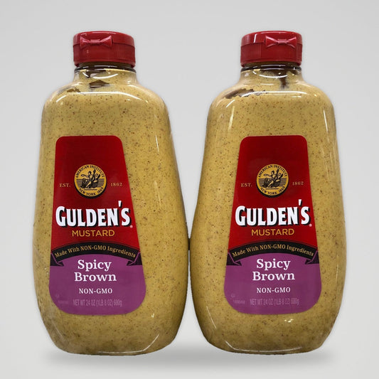 2 Bottles of Gulden's Spicy Brown Mustard, 24 oz
