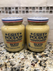 Grey Poupon Dijon Mustard TWO 16 oz Jars made with white wine