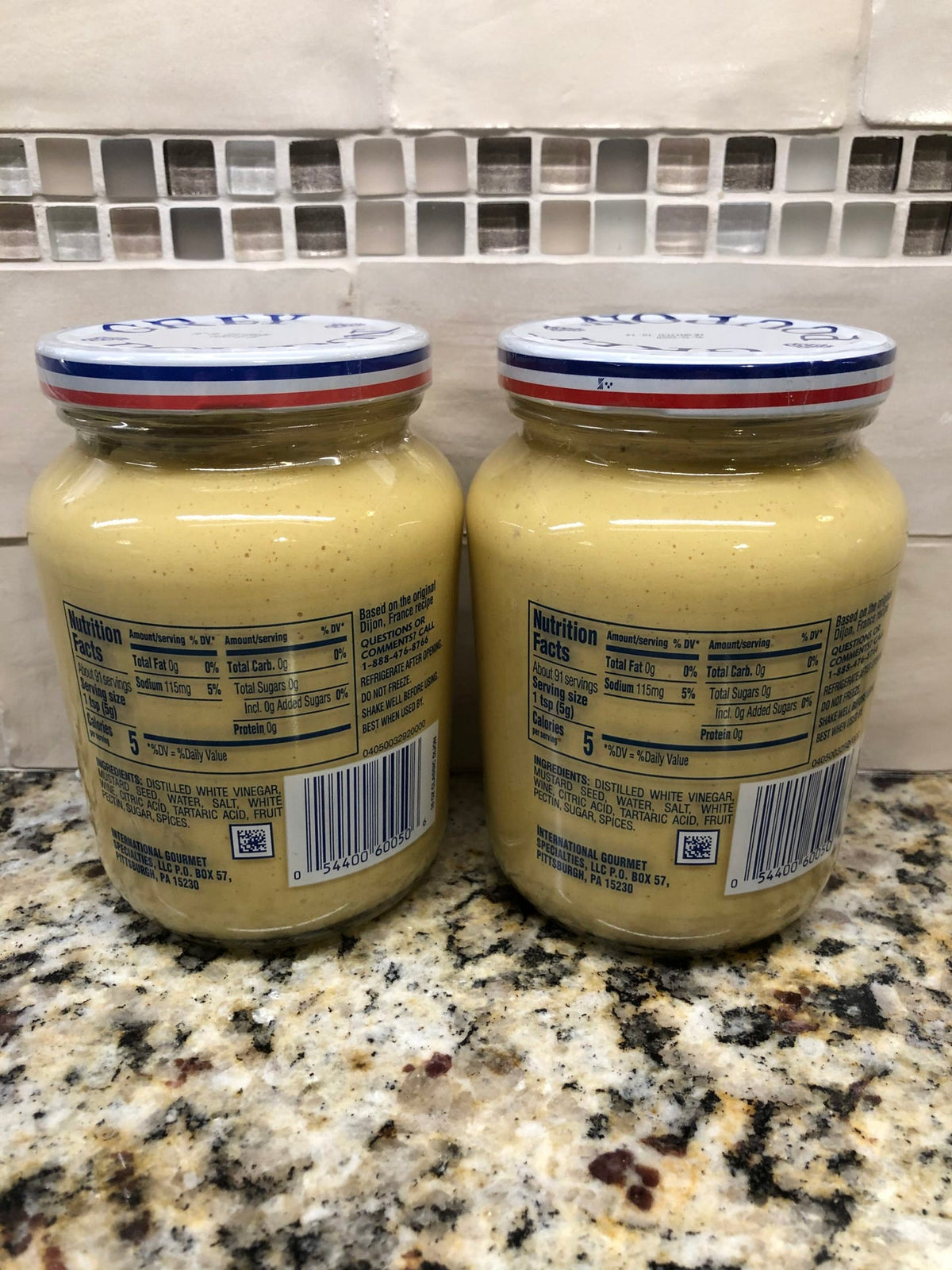 2 Jars of Grey Poupon Dijon Mustard, 16 oz