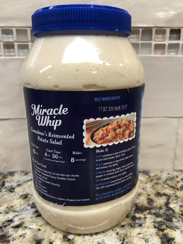 6 Jars of Quart Jars Miracle Whip Original Dressing, 30 oz