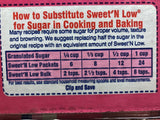 1500 PACKETS Sweet'N Low Zero Calorie Sugar Substitute Sweetner FREE SHIP