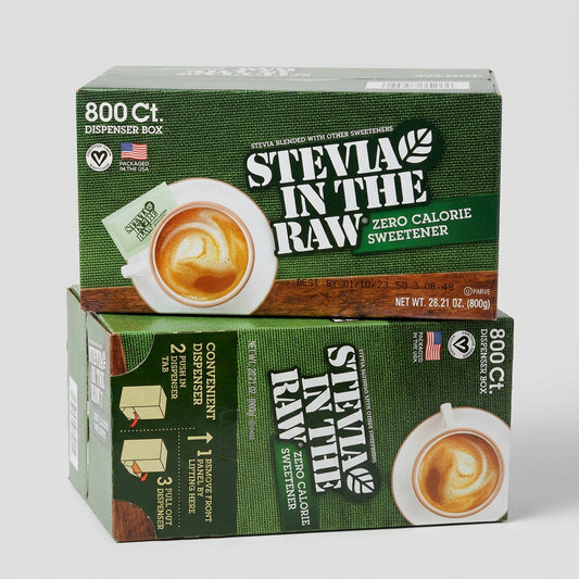 1600 Packets Stevia in the Raw Substitute Sweetner 2 Boxes