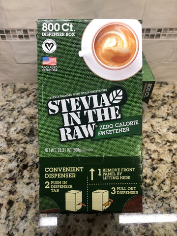 1600 Packets Stevia in the Raw Substitute Sweetner 2 Boxes