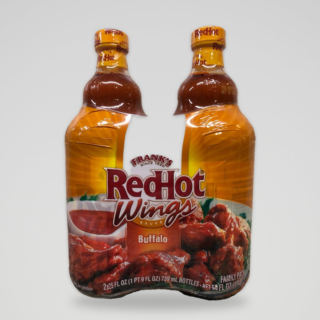 Frank's Red Hot Buffalo Wings Sauce 2x25 fl oz Bottle