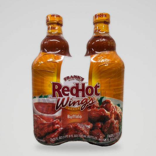 Frank's Red Hot Buffalo Wings Sauce 2x25 fl oz Bottle