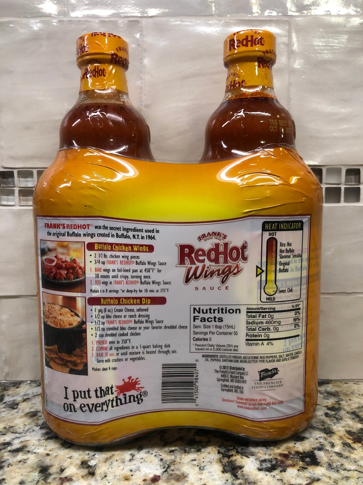 Frank's Red Hot Buffalo Wings Sauce 2x25 fl oz Bottle