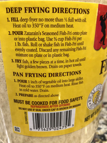 Zatarain's Seasoned Fish-Fri 92 oz.