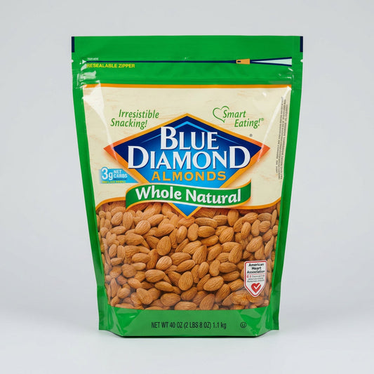 Blue Diamond Whole Natural Almonds, 40 oz