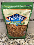 Blue Diamond Whole Natural Almonds 40 oz Bag Nuts Healthy Snack