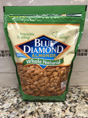 Blue Diamond Whole Natural Almonds 40 oz Bag Nuts Healthy Snack