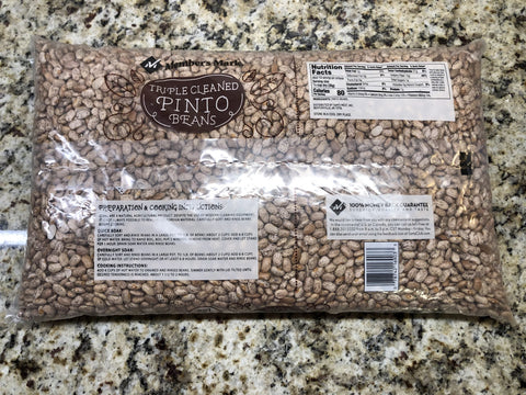 12 Pounds Bulk Member's Mark Triple Cleaned Dried Pinto Beans 12 lb