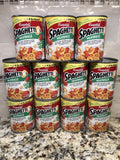 11 Campbell's SpaghettiOs Pasta with Meatballs Cans Tomato Sauce