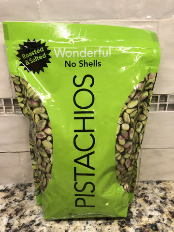 Wonderful Pistachios Shelled Roasted Salted 24 oz Bag Nuts Healthy Snack