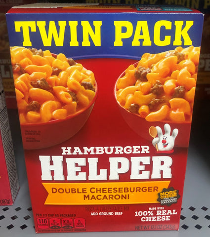 Hamburger Helper Double Cheeseburger Macaroni 2.1 Oz Twin Pack